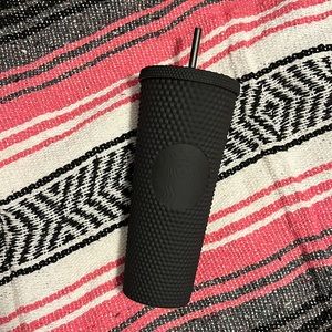Matte Black Studded Starbucks Cup
